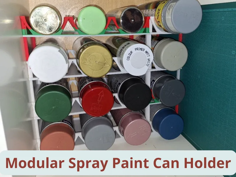 Modular Spray Paint Can Holder