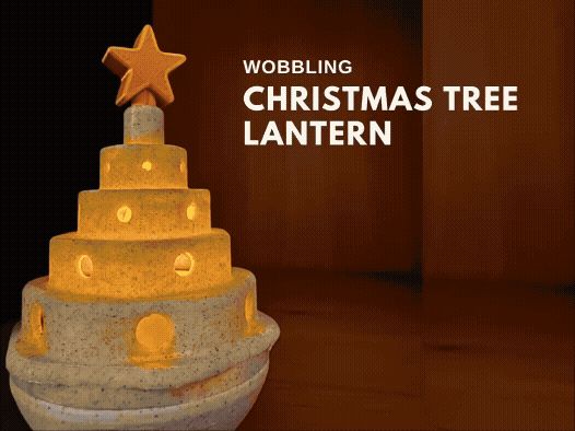 Wobbling Christmas Tree Lantern