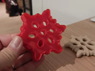 Organic Snowflake Cookie Cutter 3DPrintable Design