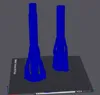 For A1 - Poles w/supports 0.2mm layer, 2 walls, 15% infill