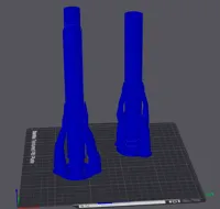 For A1 - Poles w/supports 0.2mm layer, 2 walls, 15% infill