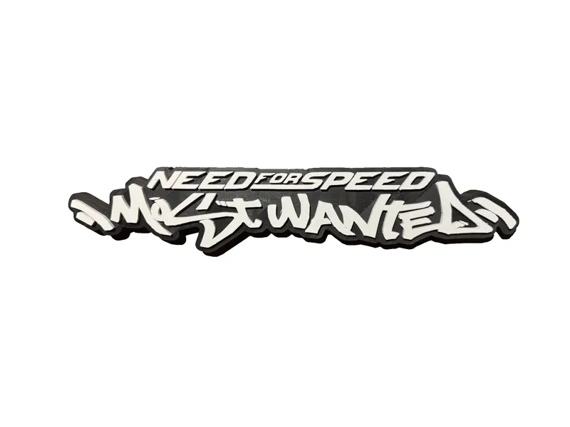 Need For Speed Most Wanted 3D Logo Desk or Wall
