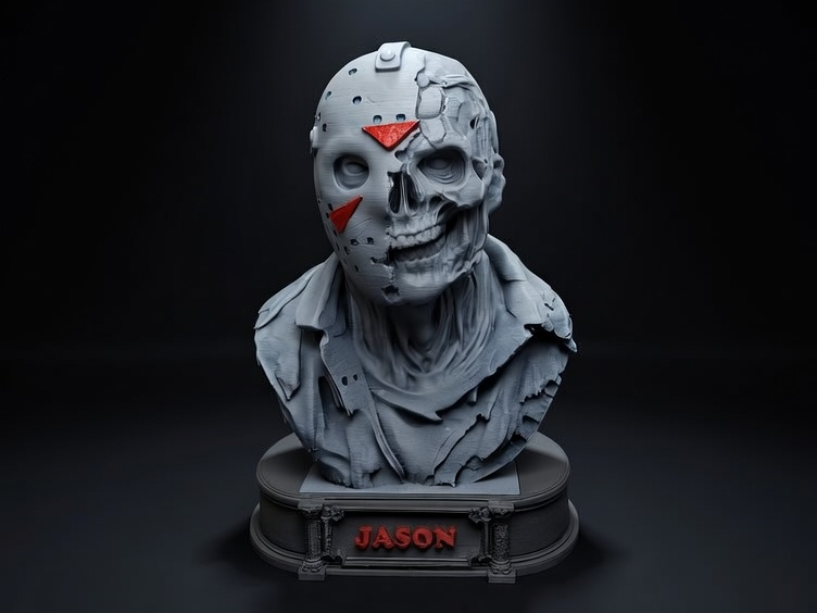 Jason Voorhees Bust – Custom Base Multi-Part