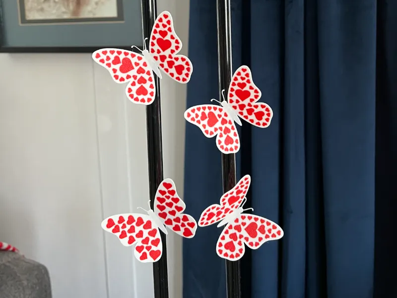 Valentines Butterflies (Fridge Magnets)