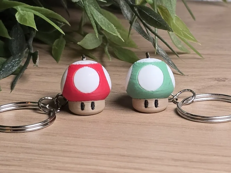 Mario Cute Mushroom - Mini - Keychain