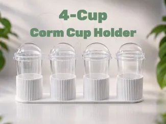 4-Cup Corm Cup Holder / Propagation Stand