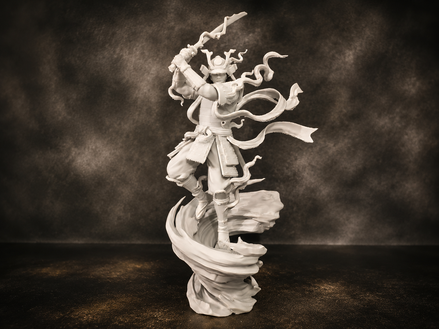 Frostveil Ronin - Samurai Warrior Sculpture