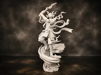 Frostveil Ronin - Samurai Warrior Sculpture