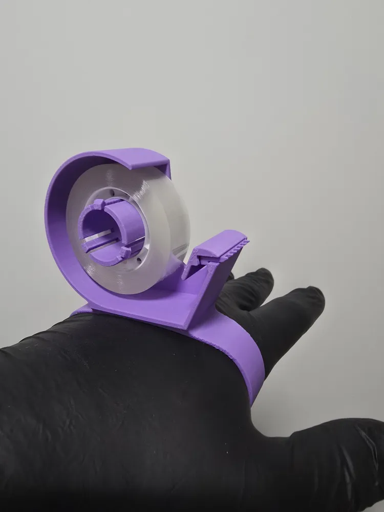 Maker World One Hand One-handed Tape Dispenser / Tape Dispenser - Free 3D Print Model ...