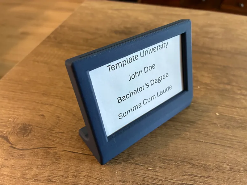Pocket Diploma Frame Desk Stand