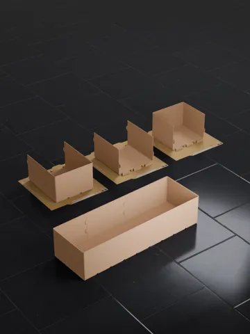 Letrero o emblema decorativo: Gridfinity 9x3 Bin 12U A1 Mini Dovetail Split Fit — vista de referencia 5