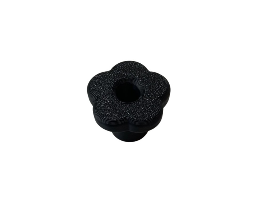 Flower-shaped knob for cabinet or drawer