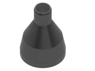 CPAP tube hairdryer adapter (customizable)