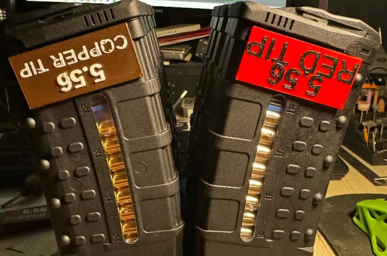 Magazine load id tag