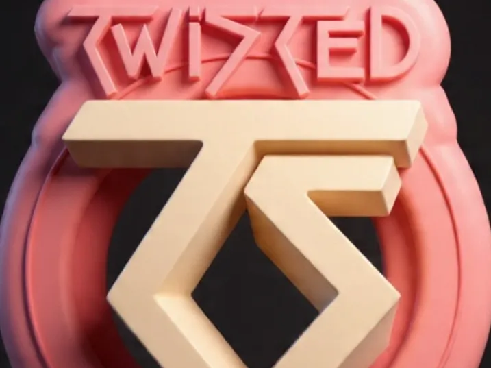 Moldura do logotipo da banda Twisted Sister 