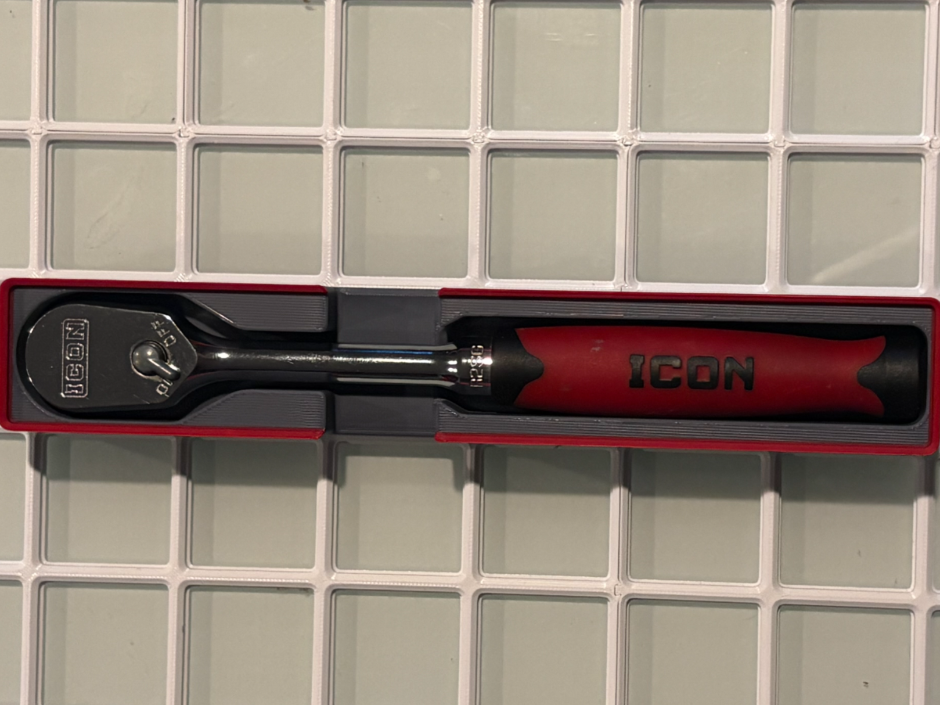 Icon 3/8 Comfort Grip Ratchet Gridfinity Bin