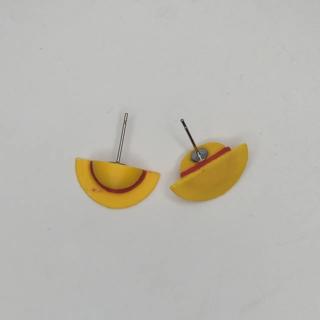Monkey D Luffy Straw Hat Popper Earrings view 3