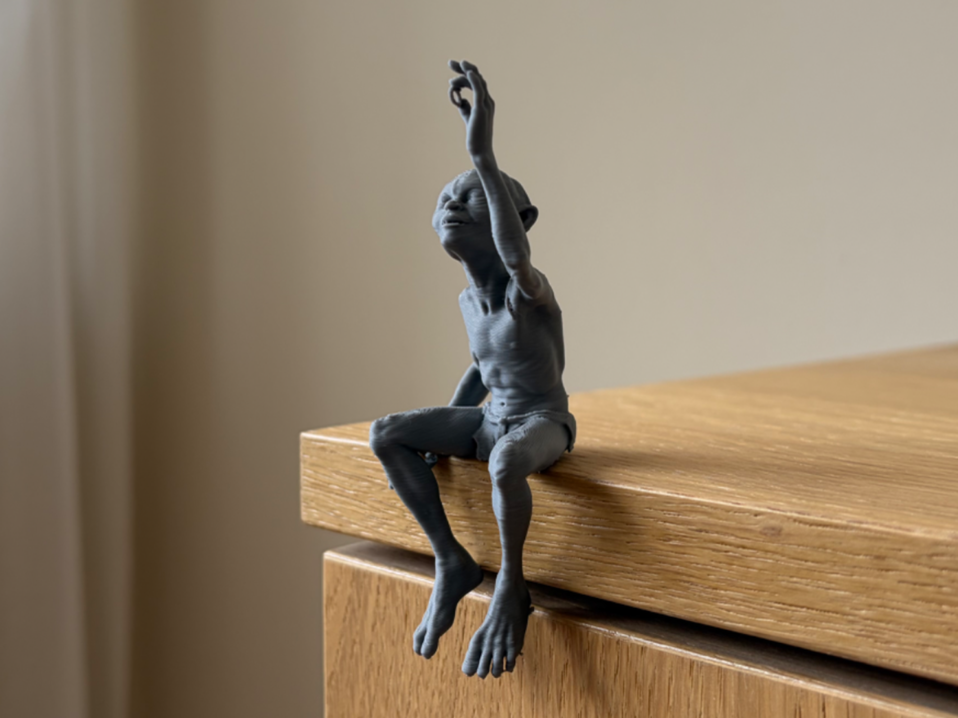 Gollum Fan Art Sitting Shelf Figure | LotR