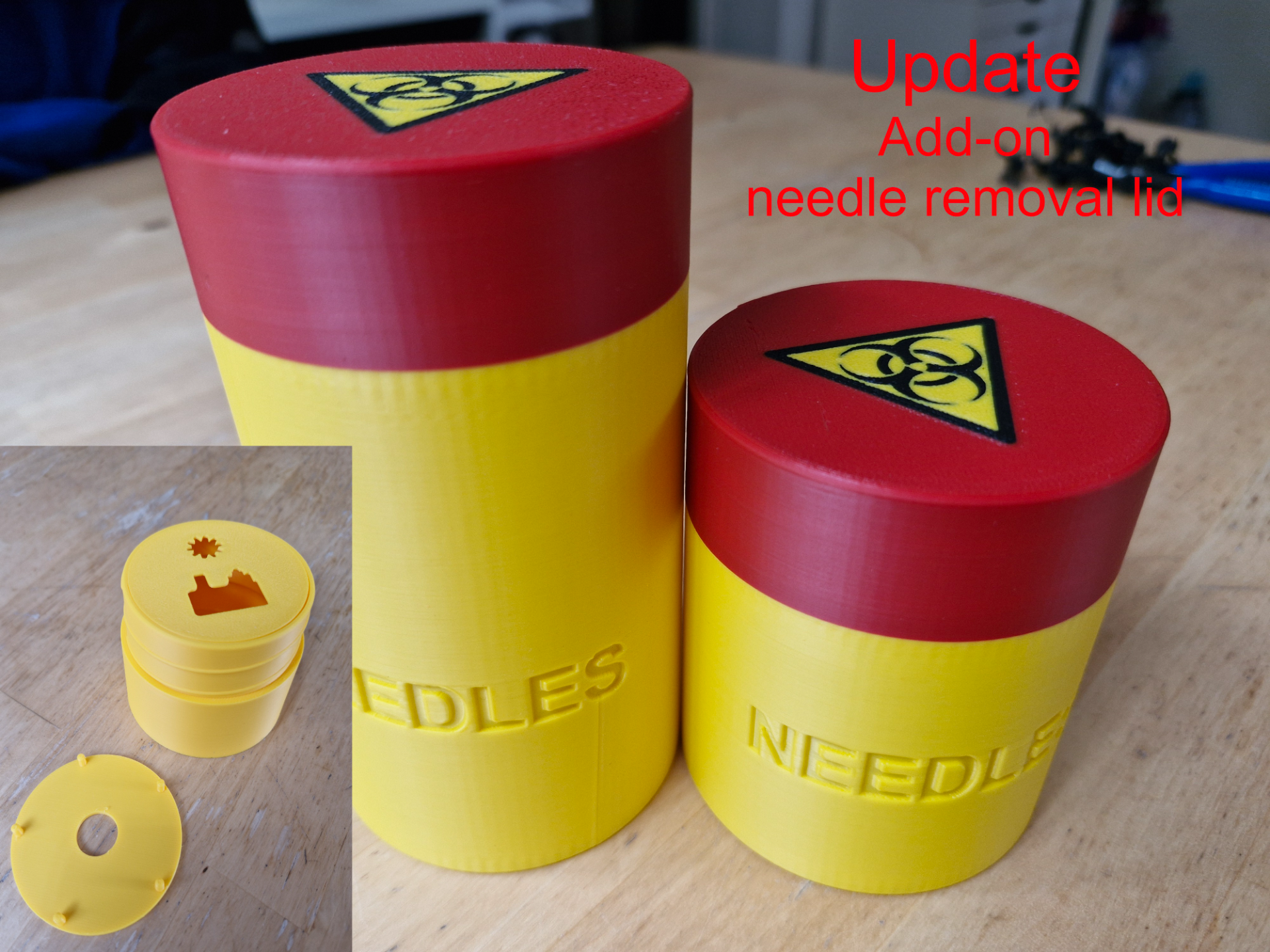 Travel Needle container/sharps container,two sizes