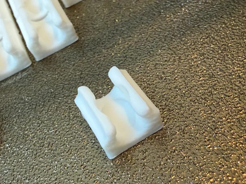 Ethernet Cable clips - to be glued - 5mm cable 