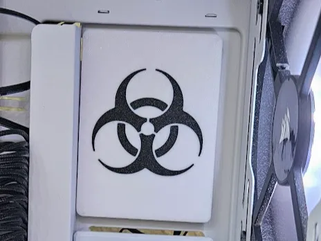 Biohazard SSD Vanity Plate | 2.5" Drive Bay Cover