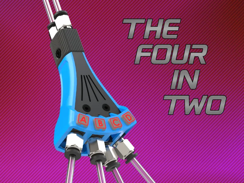 The „Four In Two“ PTFE Adapter