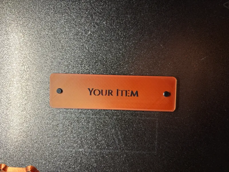 Museum Style Display Base & Parametric Label