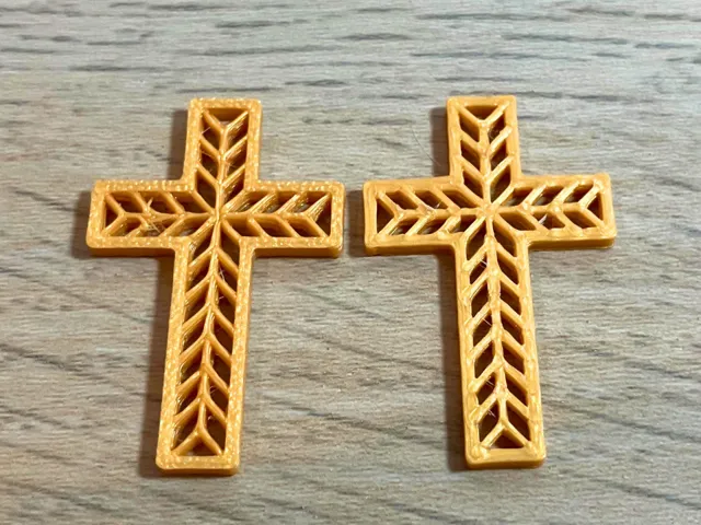 Mini Cross Earrings in Geometric Design