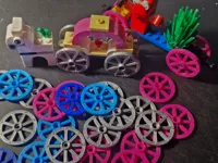 Roues de chariot compatibles briques de construction — photo 2