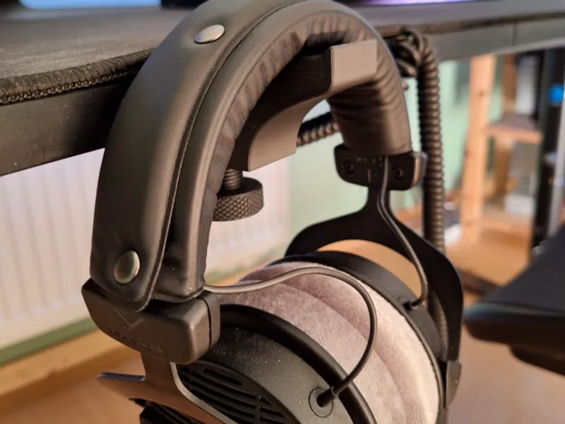 Headphone Holder with Screw Mount for Desks