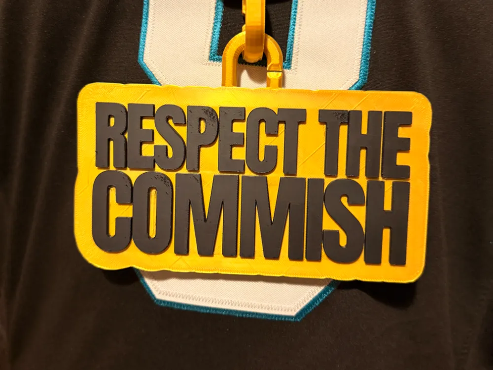 Accesorio para filamento: Respect the Commish Hype Chain. Referencia del modelo original.