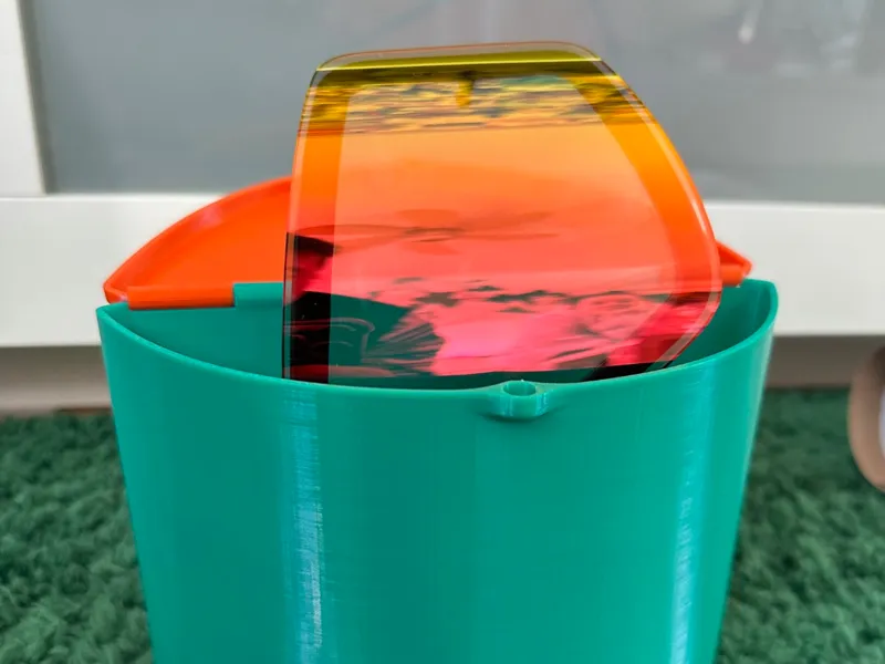 Ski Goggle Lens Case / Storage Box with Lid