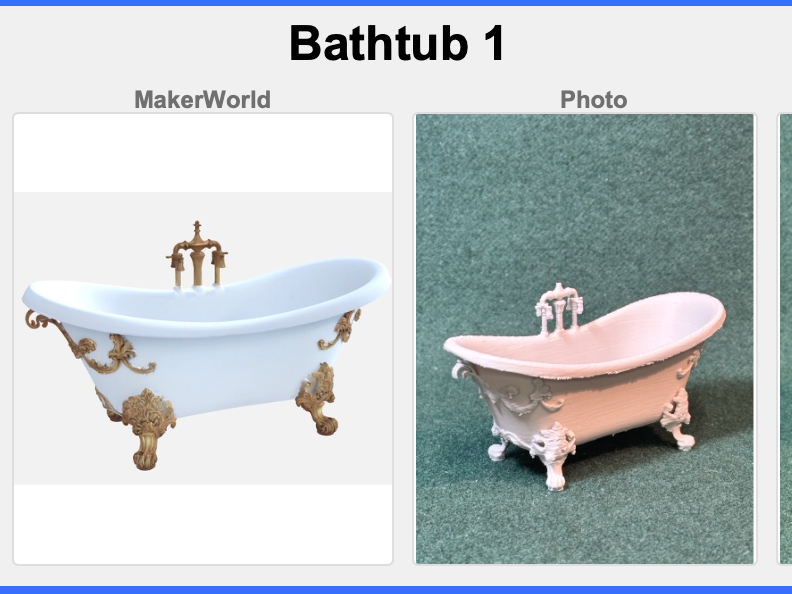 RPG • Dollhouse • Mini: Victorian Era Bathtub 1
