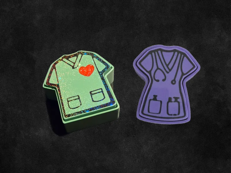 Medical Scrub Top Clickers 