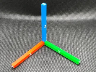 X-Y-Z axes for math, space , etc.