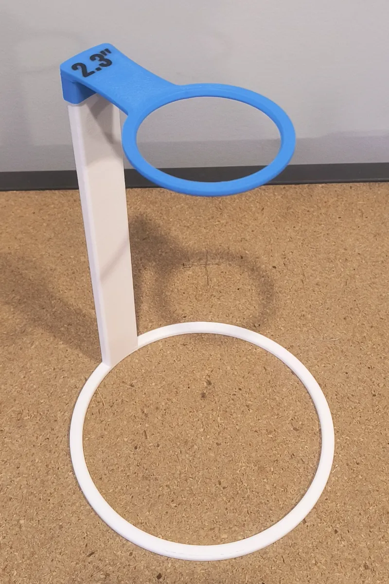 Funnel Holder Stand With Interchangeable funnel holder top parts