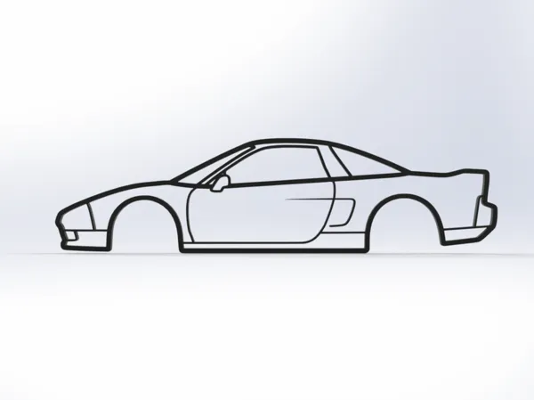 Silhouette murale Honda/Acura NSX