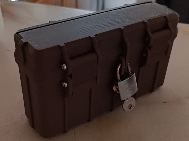 Rugged Utility Cash Box With Padlock