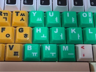 5 types of keycaps (including Korean keyboard layout)