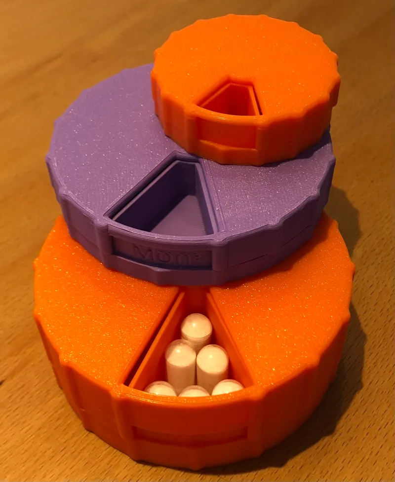 Handy Daily Pill box V3 with Weekdays (ENG)