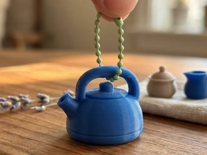 Miniature Kettle Keychain
