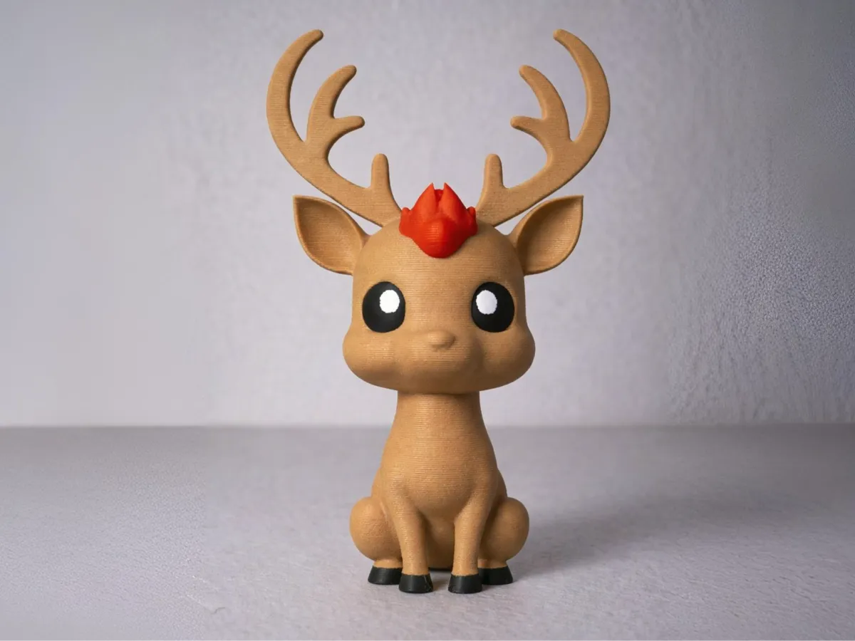 Cerf fantastique aux bois scintillants