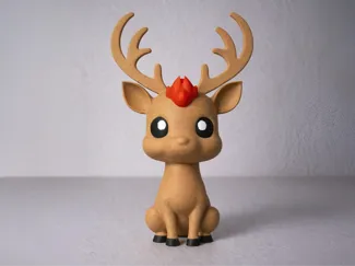 Noble Stag with Glowing Antlers that Shimmer