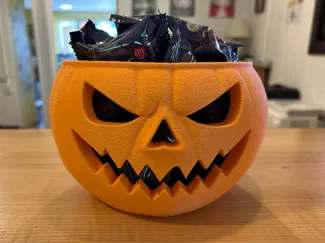 Halloween pumpkin bowl