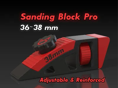 Sanding Block - Adjustable tensioner 38mm