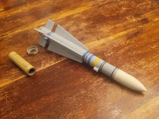 Launchable AIM-54 Phoenix Model for 18mm Motors