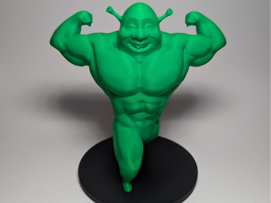 High Res, Buff Shrek with Base