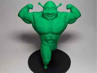 High Res, Buff Shrek with Base