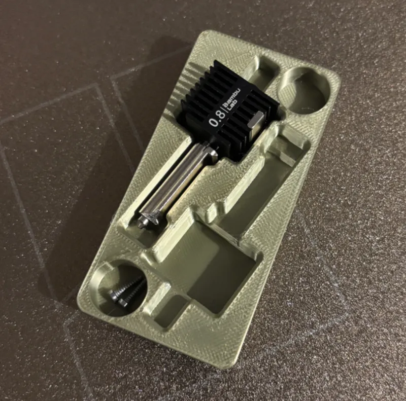 Gridfinity A1/mini hotend holder (updated)