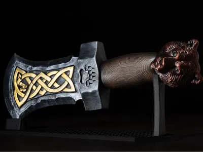 Viking Bear Sword – Celtic Knot Norse Weapon